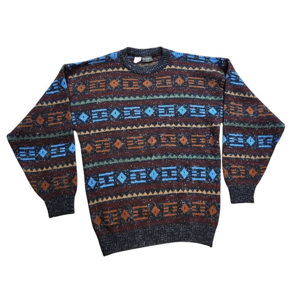 Men's Multicolor Patterned Sweater